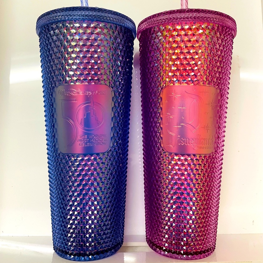 Starbucks DisneyWorld 50th & DisneyLand tumblers